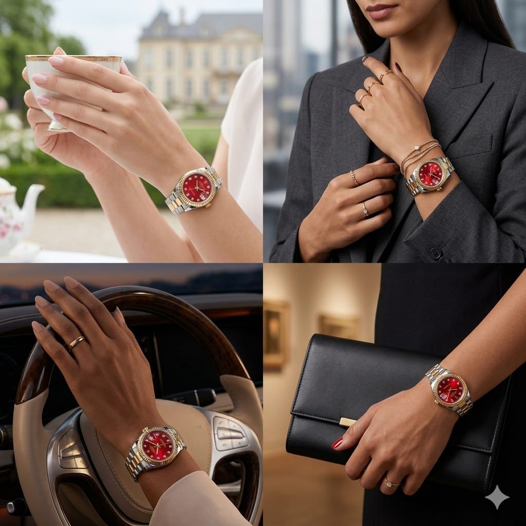 Automatic Watch for Women – Premium Luxury Wrist Watch (R)