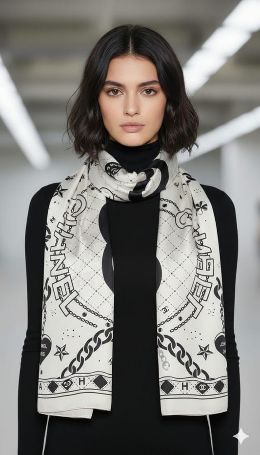 Silk Stoles – Shiny Rectangular Summer Scarves