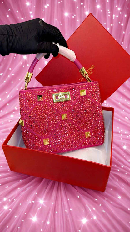 Valentino v logo shoulder bag