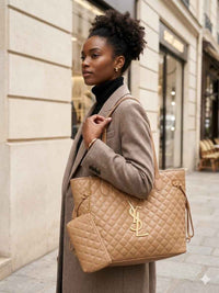 Ysl tote with detachable wallet