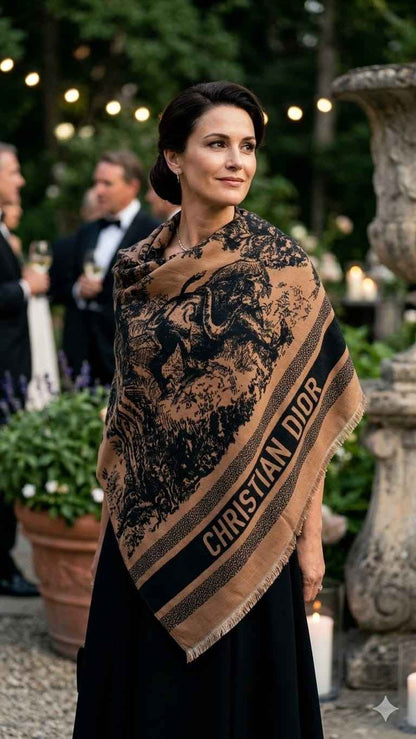 Luxury Christian Dior fully warm shawl