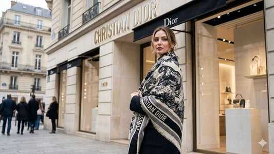 Luxury Christian Dior fully warm shawl