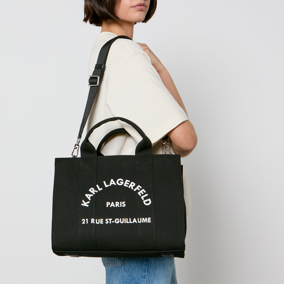 Luxury  black canvas tote top quality for women