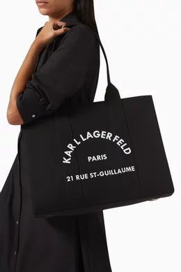 Luxury  black canvas tote top quality for women