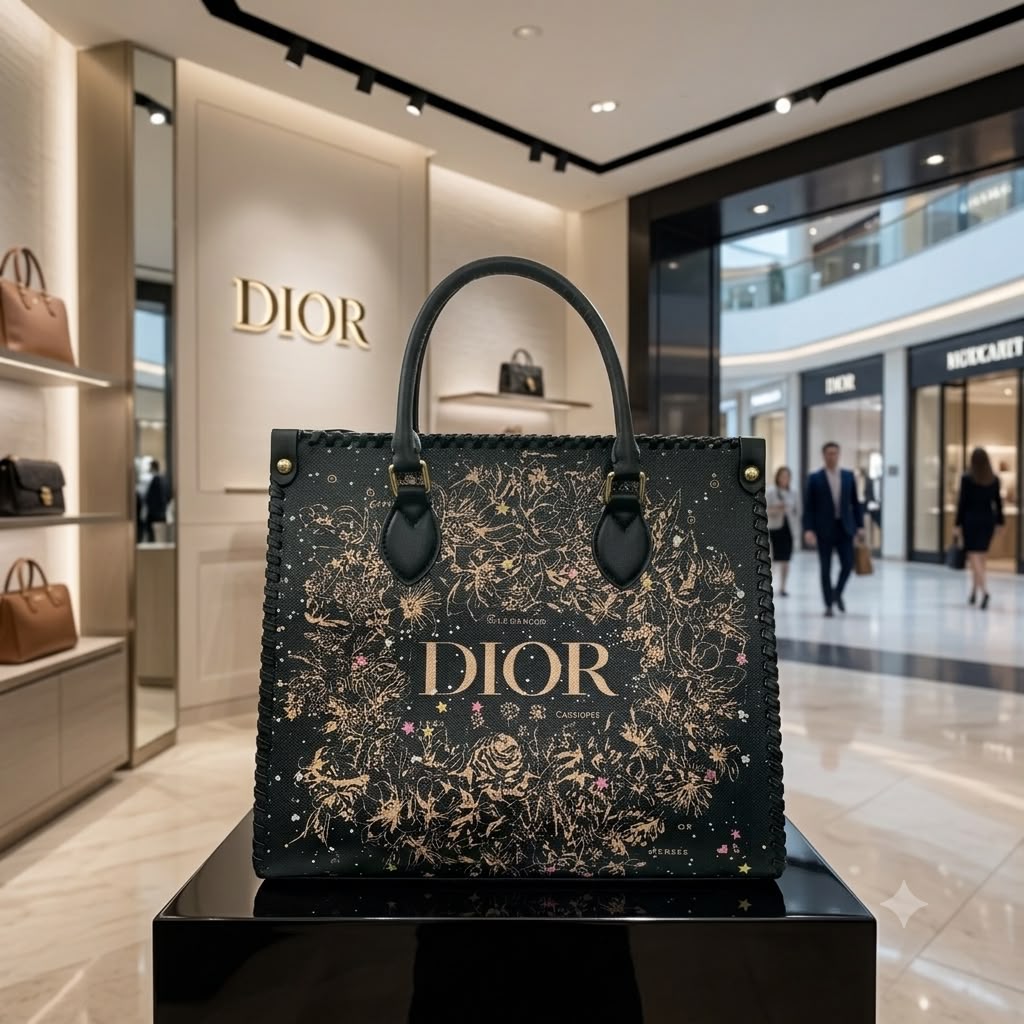 Luxury tote handbag