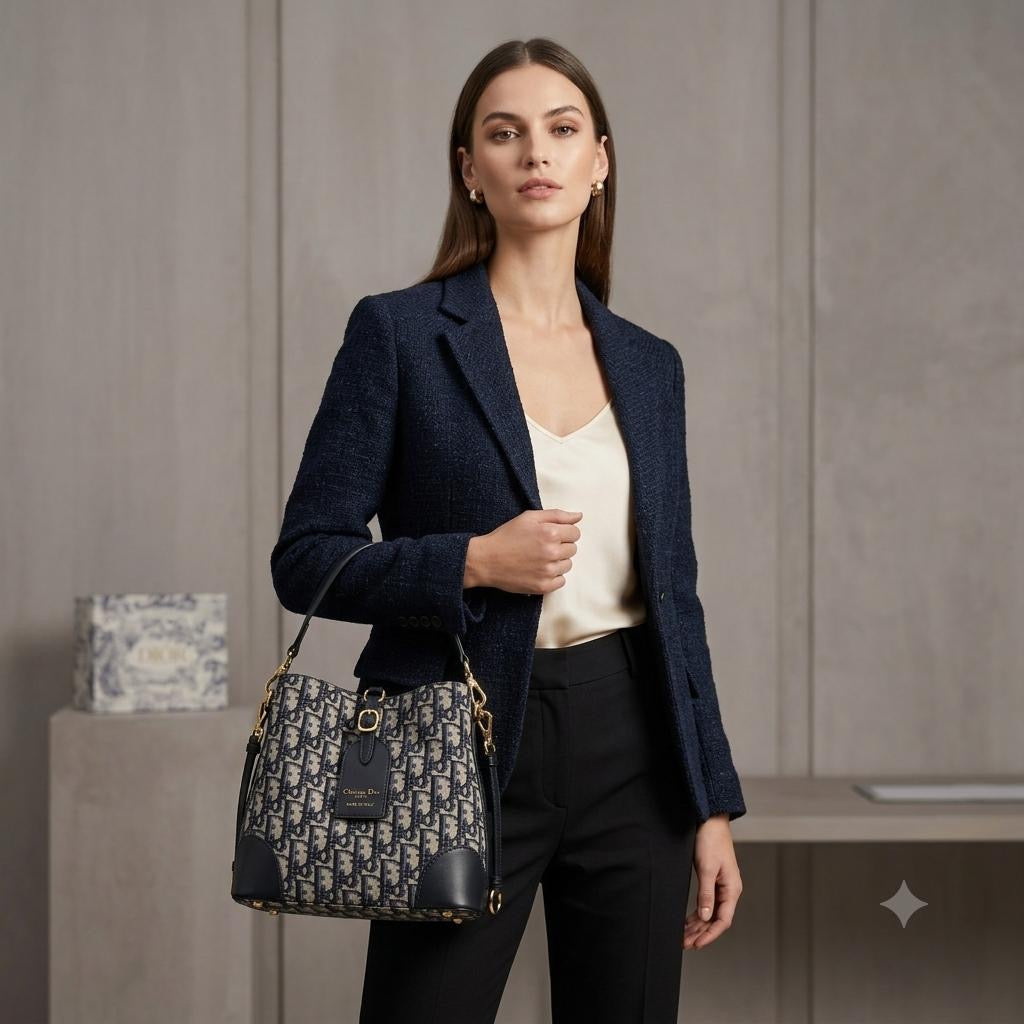 Luxury bucket bag