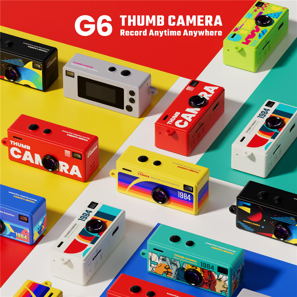 Mini Thumb Camera - Retro 1984 Style Keychain Digital Camera