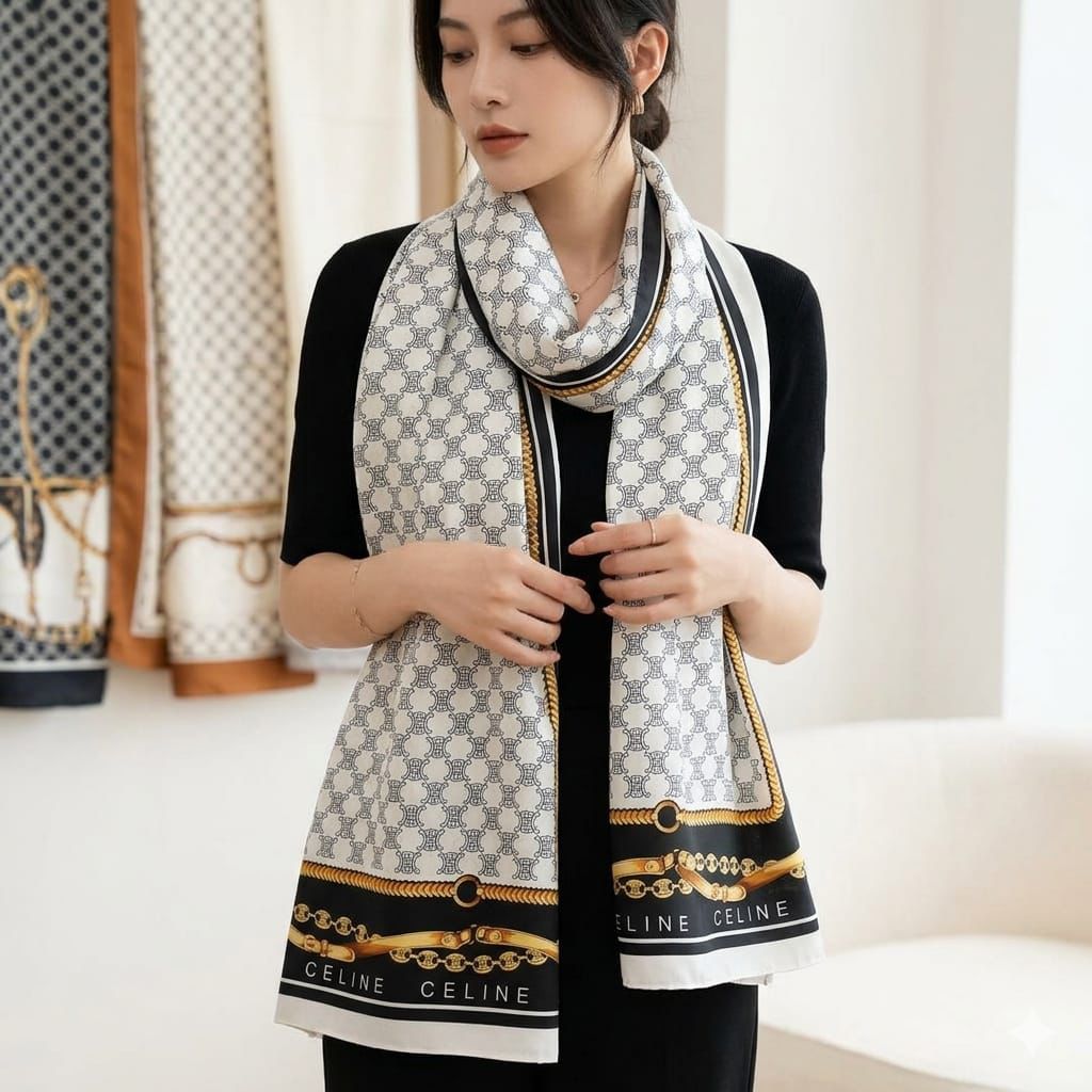 Silk Stoles – Shiny Rectangular Summer Stoles