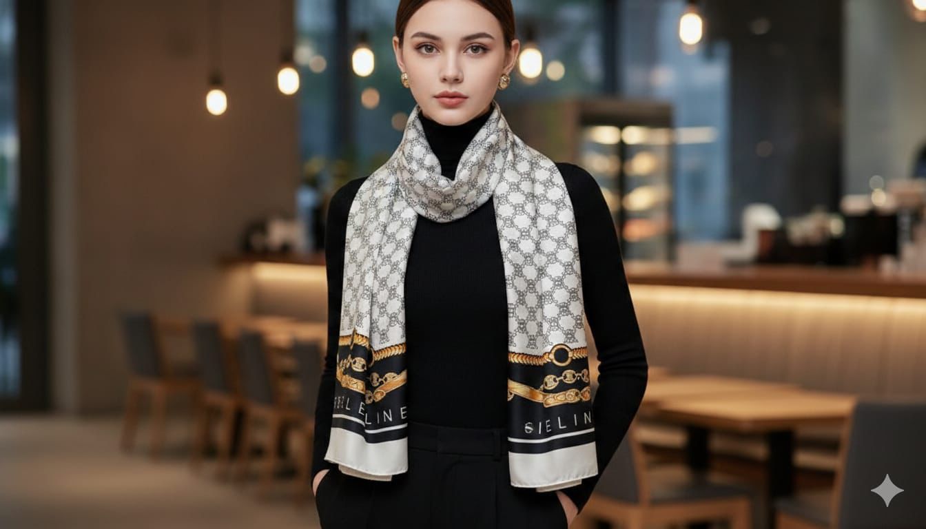 Silk Stoles – Shiny Rectangular Summer Stoles