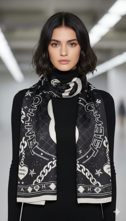 Silk Stoles – Shiny Rectangular Summer Scarves