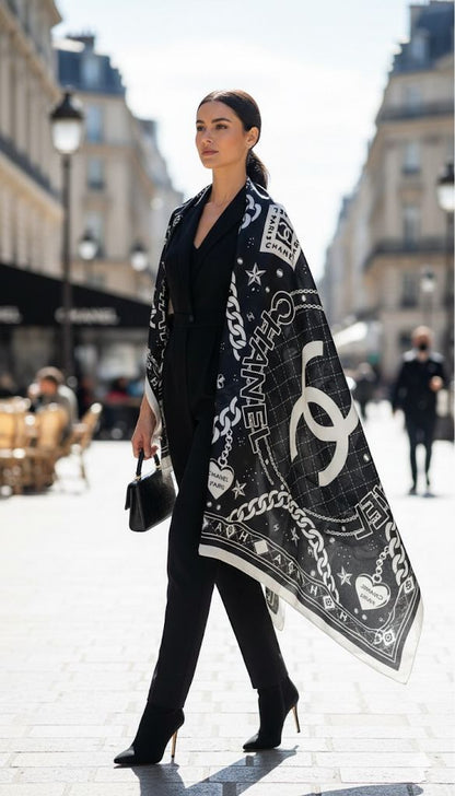 Silk Stoles – Shiny Rectangular Summer Scarves