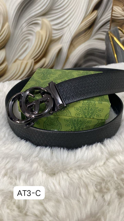 Auto Lock Belt – Premium Leather Designer Belt
