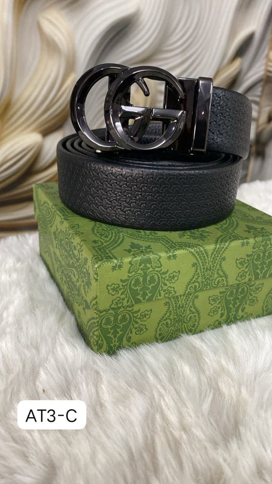 Auto Lock Belt – Premium Leather Designer Belt