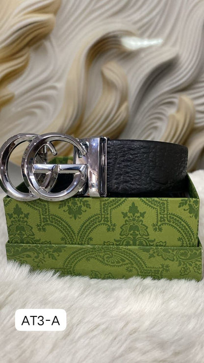 Auto Lock Belt – Premium Leather Designer Belt
