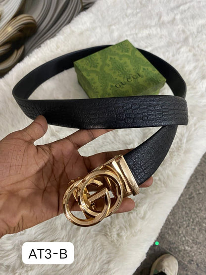 Auto Lock Belt – Premium Leather Designer Belt