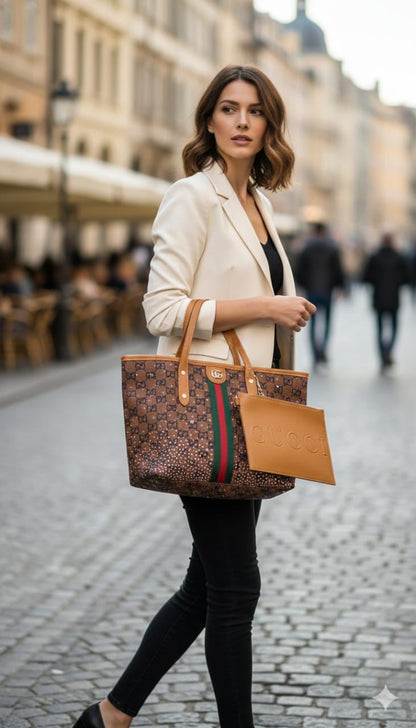 Premium Tote Bag with Detachable Pouch