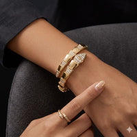 Gold Bracelet with Ring – Latest Luxury Jewellery Set