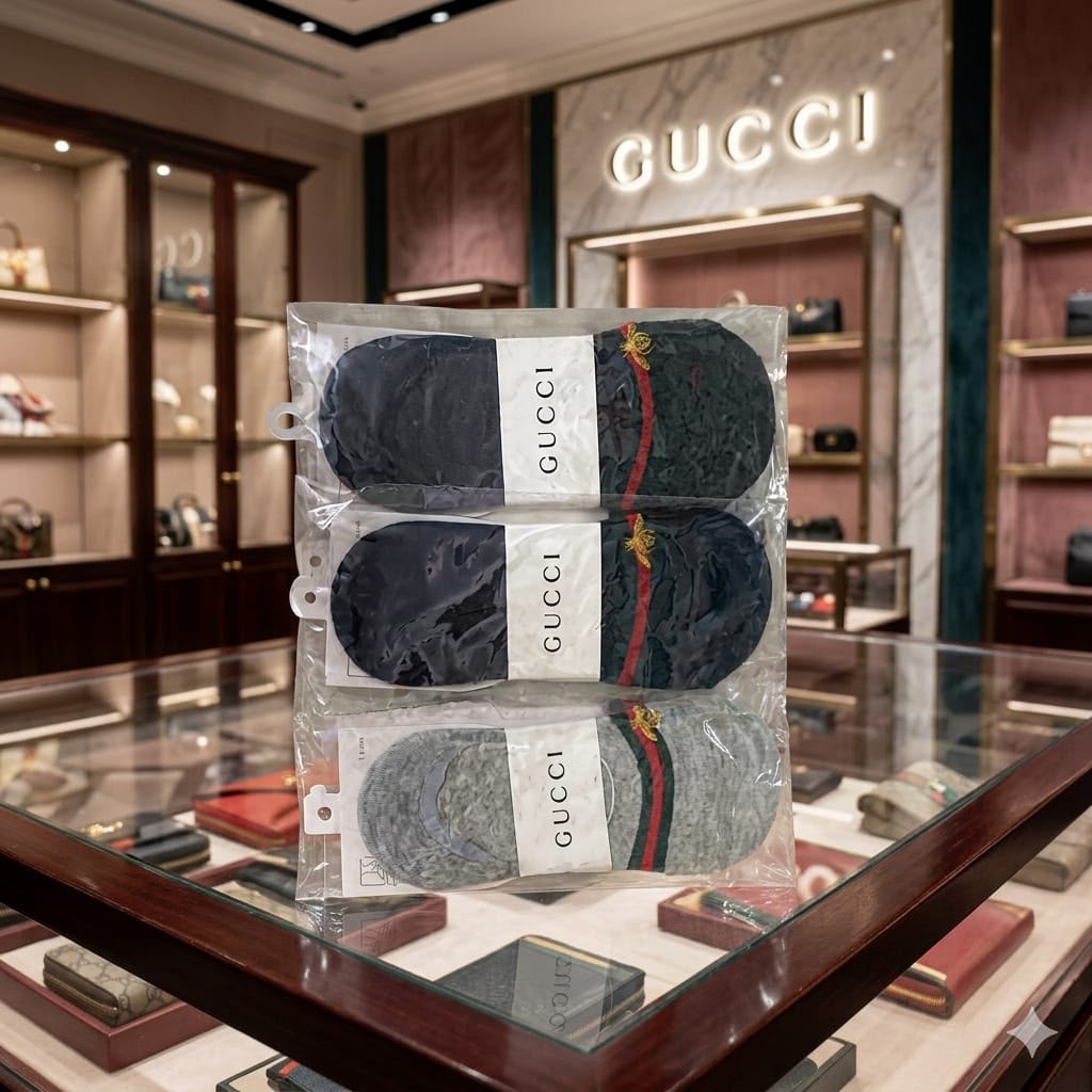 Luxury  Inspired Loafer Socks –  (Set of 12 Pairs)