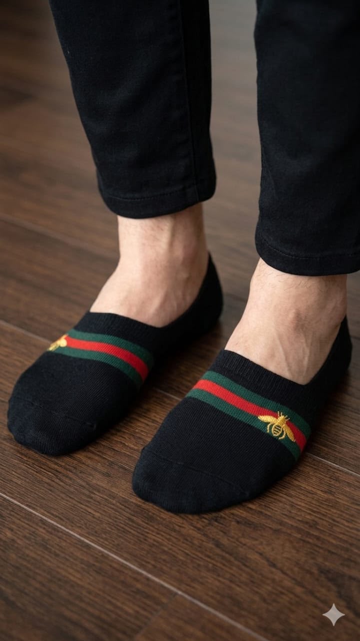 Luxury  Inspired Loafer Socks –  (Set of 12 Pairs)