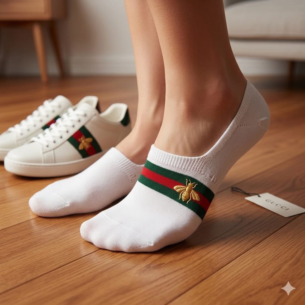Luxury  Inspired Loafer Socks –  (Set of 12 Pairs)