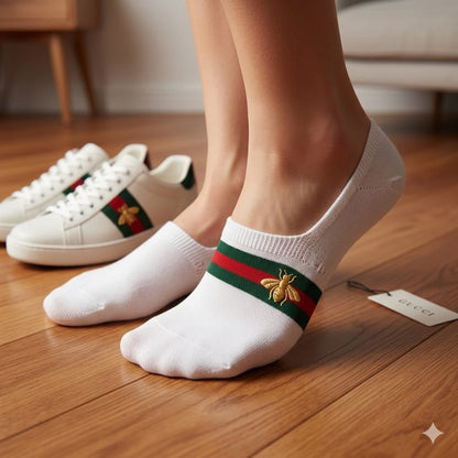 Luxury  Inspired Loafer Socks –  (Set of 12 Pairs)