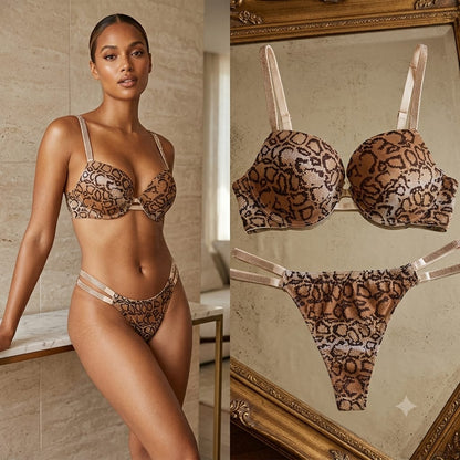 Luxury Premium Lingerie Set – Premium (2 pc Set )leopard print