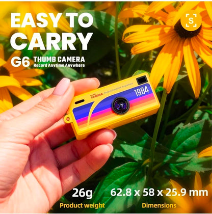 Mini Thumb Camera - Retro 1984 Style Keychain Digital Camera